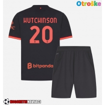Otroške Nogometnih dresov AC Milan Omari Hutchinson #20 Tretji 2026-27 Kratki rokavi (+ hlače)